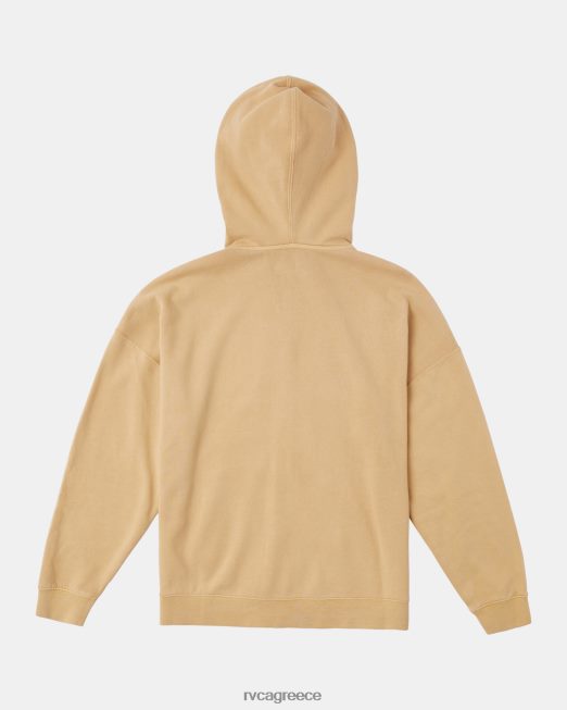 R422N81155 κουκούλα με φερμουάρ μύκητες RVCA γυναίκες άχυρο είδη ένδυσης