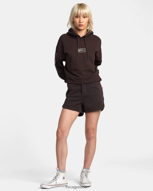 R422N81333 splitter hoodie RVCA γυναίκες Ιάβα είδη ένδυσης