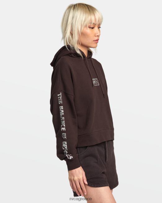 R422N81333 splitter hoodie RVCA γυναίκες Ιάβα είδη ένδυσης