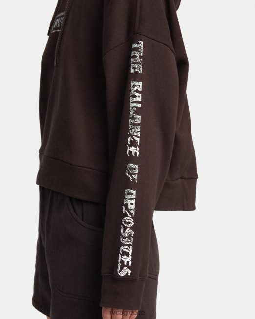 R422N81333 splitter hoodie RVCA γυναίκες Ιάβα είδη ένδυσης