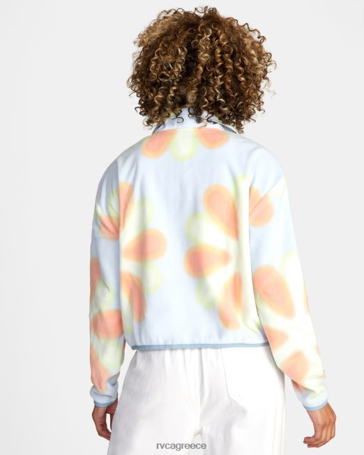 R422N81712 day off fleece μπουφάν RVCA γυναίκες μπλε αλογόνου είδη ένδυσης