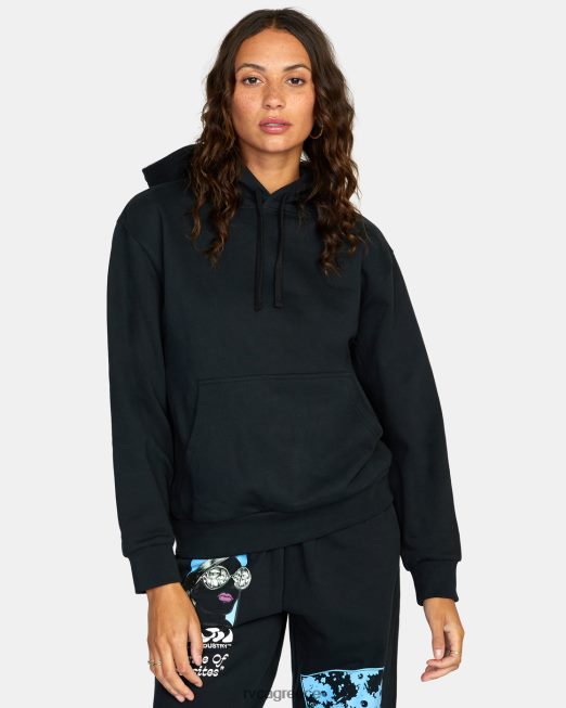R422N81713 ptc hoodie RVCA γυναίκες μαύρος είδη ένδυσης