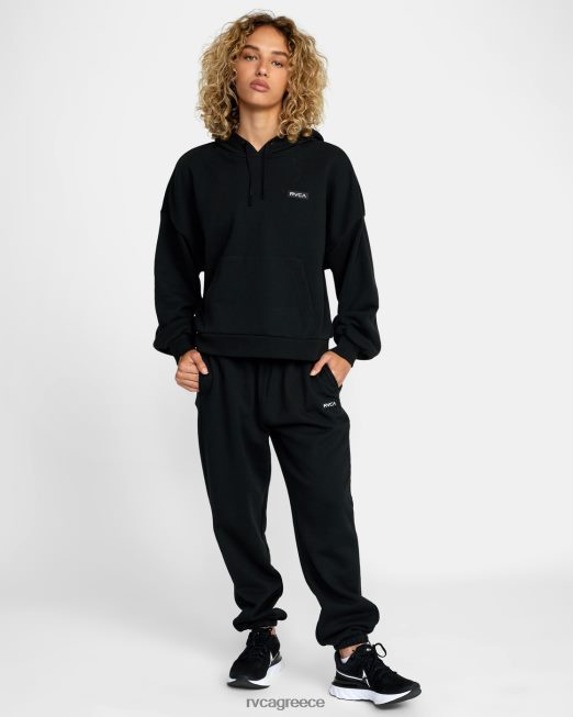 R422N81729 βασική κουκούλα RVCA γυναίκες μαύρος είδη ένδυσης