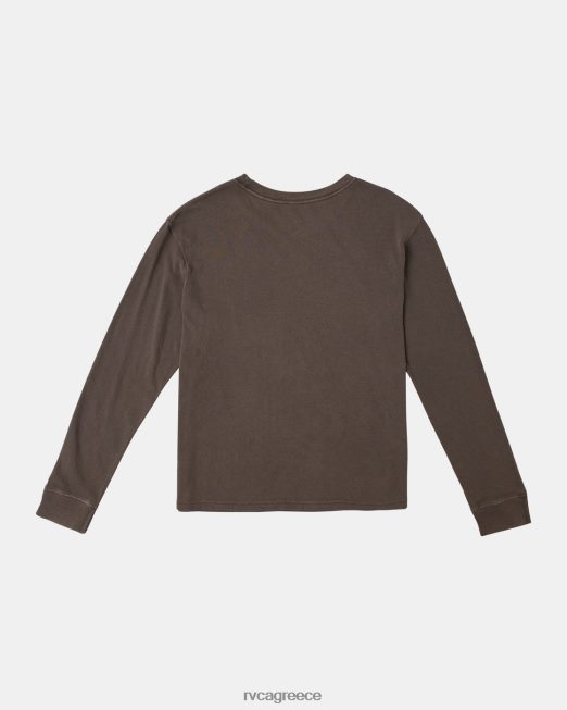 R422N81075 μακρυμάνικο μπλουζάκι με παλάμη RVCA γυναίκες Ιάβα είδη ένδυσης