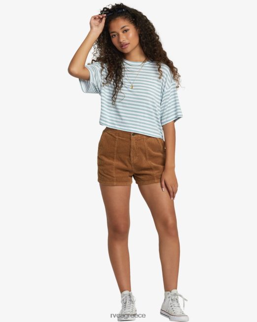 R422N81095 μπλουζάκι RVCA γυναίκες σχιστόλιθος είδη ένδυσης