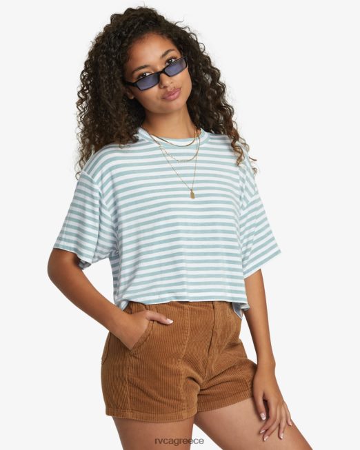 R422N81095 μπλουζάκι RVCA γυναίκες σχιστόλιθος είδη ένδυσης