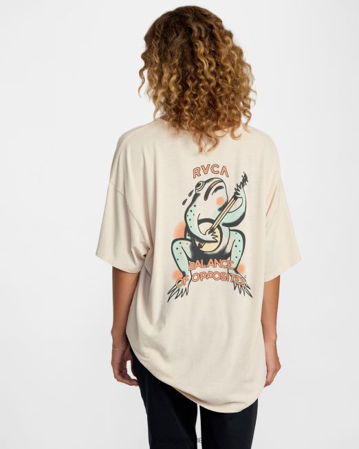 R422N81149 μπάντζο μπλουζάκι RVCA γυναίκες κιμωλία είδη ένδυσης