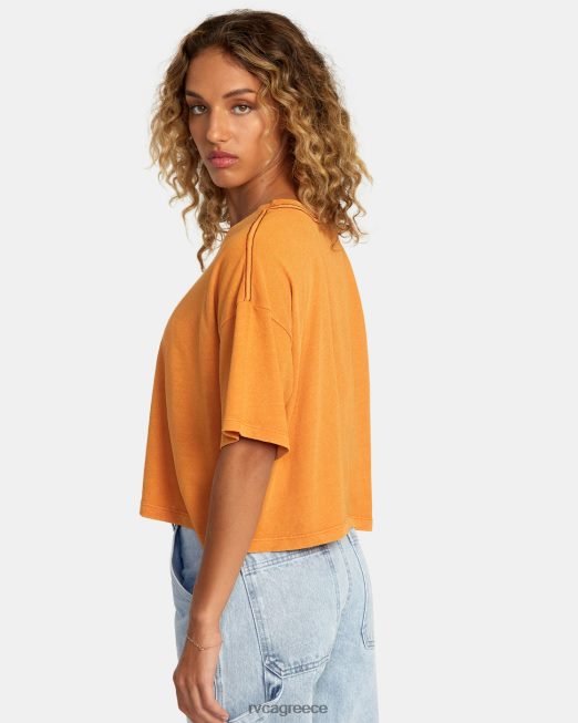 R422N81173 μπλουζάκι για έκλειψη ηλίου RVCA γυναίκες μανταρίνι είδη ένδυσης