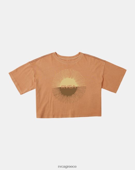 R422N81173 μπλουζάκι για έκλειψη ηλίου RVCA γυναίκες μανταρίνι είδη ένδυσης