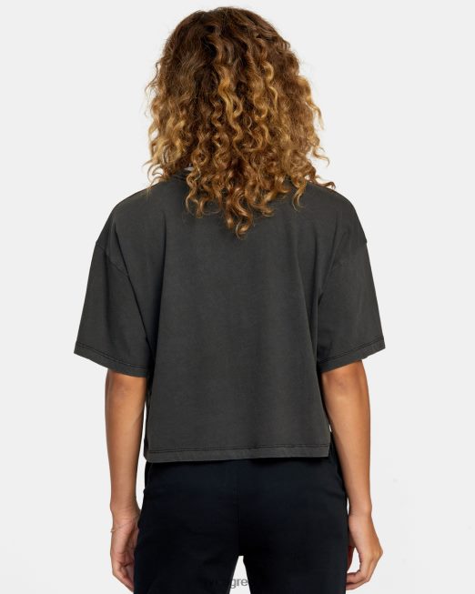 R422N81175 ptc μπλουζάκι RVCA γυναίκες μαύρος είδη ένδυσης