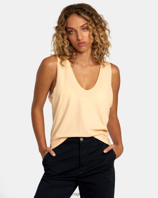 R422N81236 κομμένο φανελάκι RVCA γυναίκες πεπόνι είδη ένδυσης