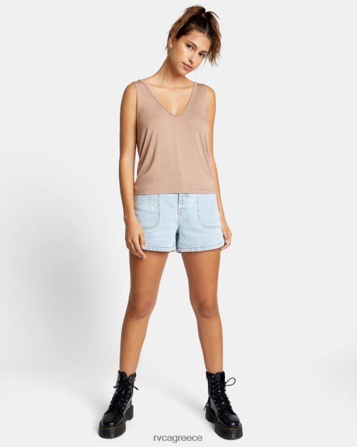 R422N81273 κομμένο φανελάκι RVCA γυναίκες ξύλο είδη ένδυσης