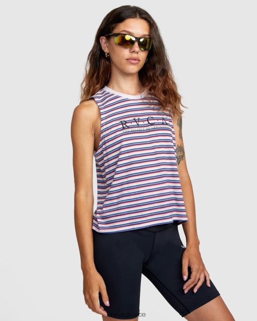 R422N81319 κατασκευασμένο ντεπόζιτο RVCA γυναίκες λεβάντα είδη ένδυσης