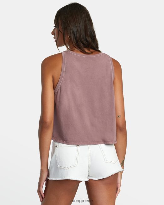 R422N81323 μικρό φανελάκι RVCA γυναίκες μωβ είδη ένδυσης