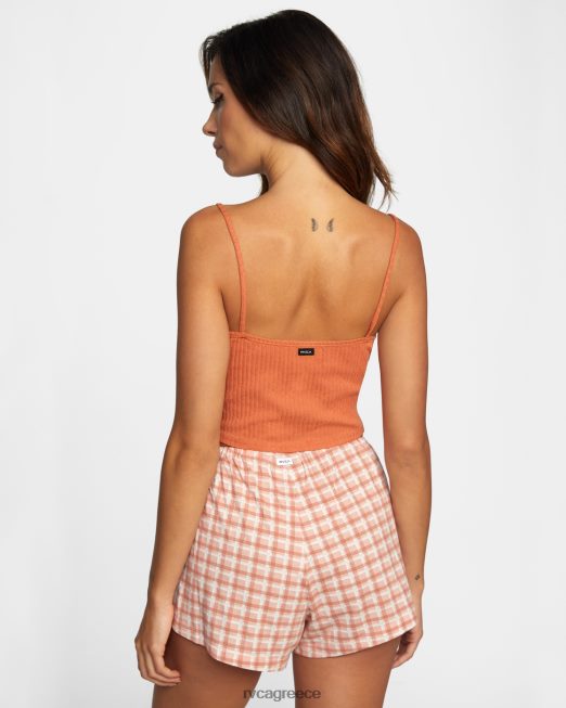 R422N81324 δεν θα σταματήσει το tank top RVCA γυναίκες κακάο είδη ένδυσης