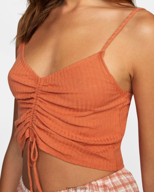 R422N81324 δεν θα σταματήσει το tank top RVCA γυναίκες κακάο είδη ένδυσης