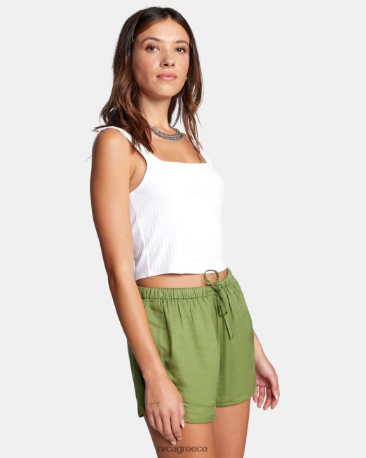 R422N81328 λεπτή γραμμή ρεζερβουάρ RVCA γυναίκες ψιθύρισε λευκό είδη ένδυσης