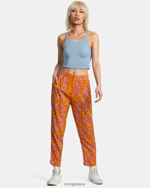 R422N81335 συρόμενη κορυφή δεξαμενής RVCA γυναίκες σκονισμένο μπλε είδη ένδυσης