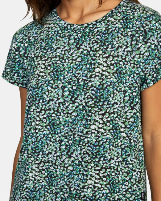 R422N81338 εσοχή 3 μπλουζάκι με λαιμόκοψη RVCA γυναίκες παλάμη είδη ένδυσης