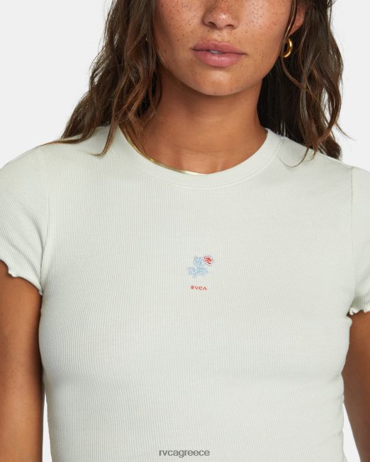 R422N81344 κομψό μπλουζάκι συμμαθητή RVCA γυναίκες θαλάσσιο σπρέι είδη ένδυσης