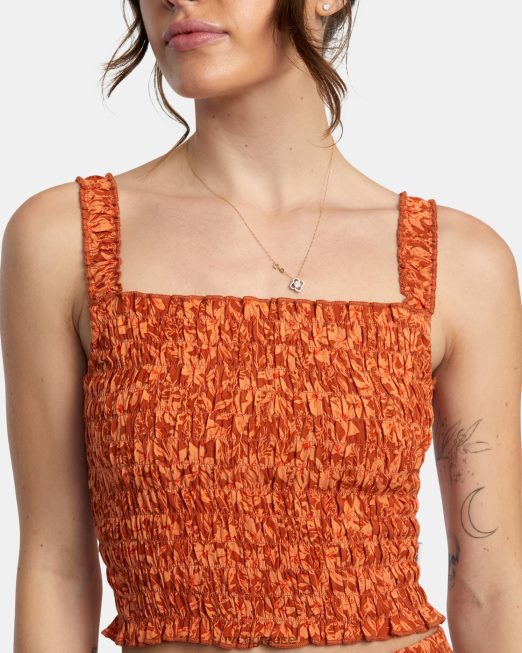 R422N81345 οροφή δεξαμενής βεράντας RVCA γυναίκες αμμόξυλο είδη ένδυσης