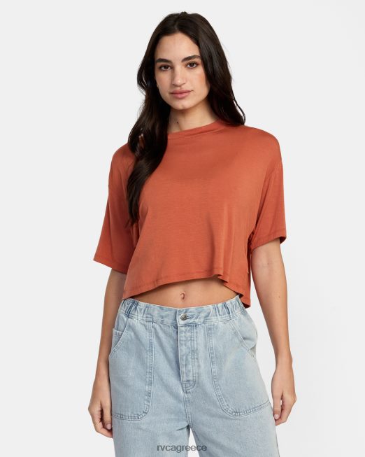 R422N81354 μπλουζάκι RVCA γυναίκες αμμόξυλο είδη ένδυσης