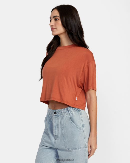 R422N81354 μπλουζάκι RVCA γυναίκες αμμόξυλο είδη ένδυσης