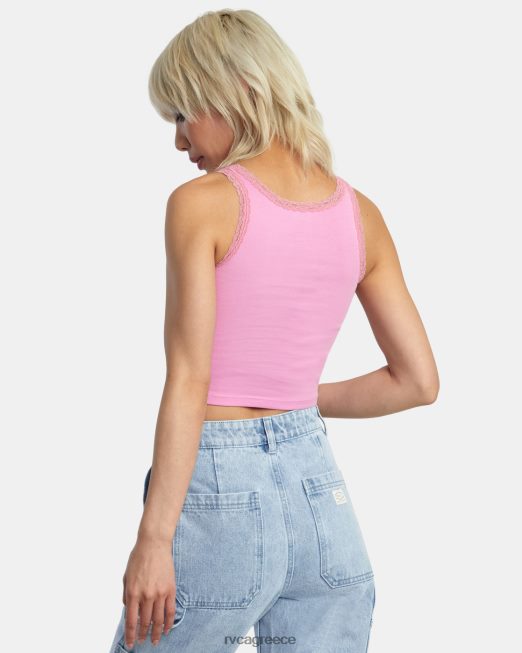 R422N81361 γκλίτερ δαντέλα φανελάκι RVCA γυναίκες κυκλάμινο είδη ένδυσης