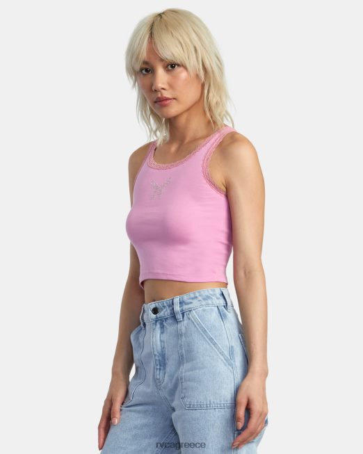 R422N81361 γκλίτερ δαντέλα φανελάκι RVCA γυναίκες κυκλάμινο είδη ένδυσης