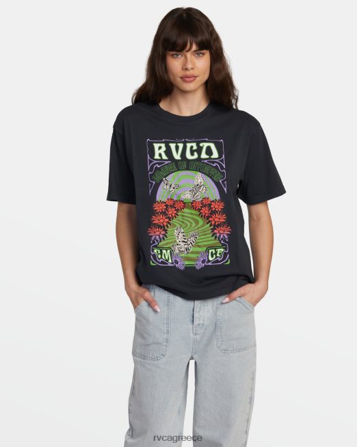R422N81366 swirl anyday t-shirt RVCA γυναίκες μαύρος είδη ένδυσης