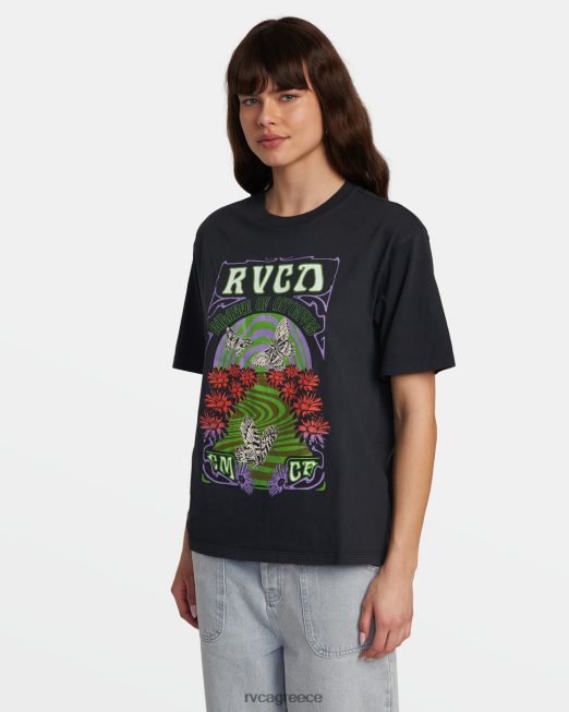 R422N81366 swirl anyday t-shirt RVCA γυναίκες μαύρος είδη ένδυσης
