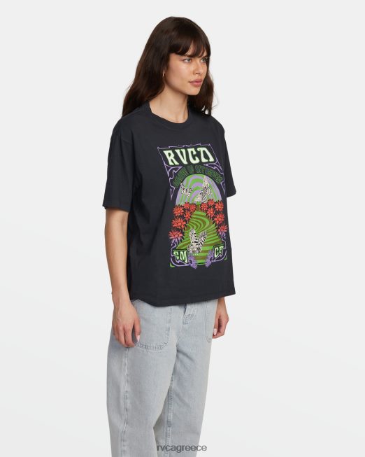 R422N81366 swirl anyday t-shirt RVCA γυναίκες μαύρος είδη ένδυσης