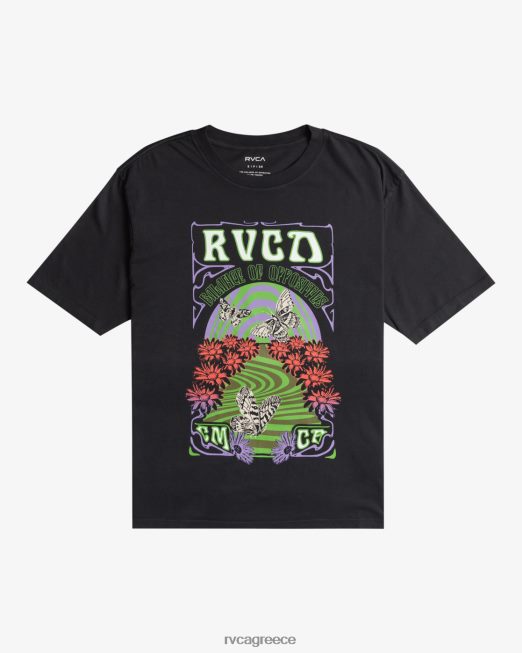 R422N81366 swirl anyday t-shirt RVCA γυναίκες μαύρος είδη ένδυσης