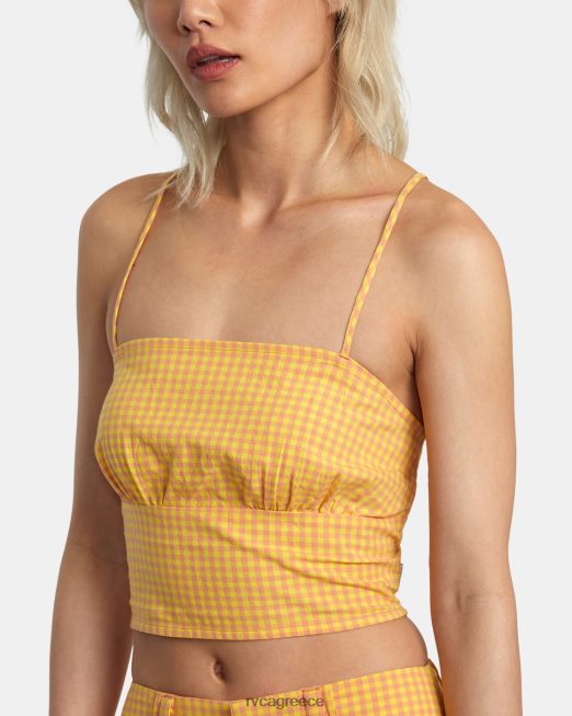 R422N81382 φανέλα ρεζερβουάρ φωτεινής πλευράς RVCA γυναίκες λιλικοι είδη ένδυσης