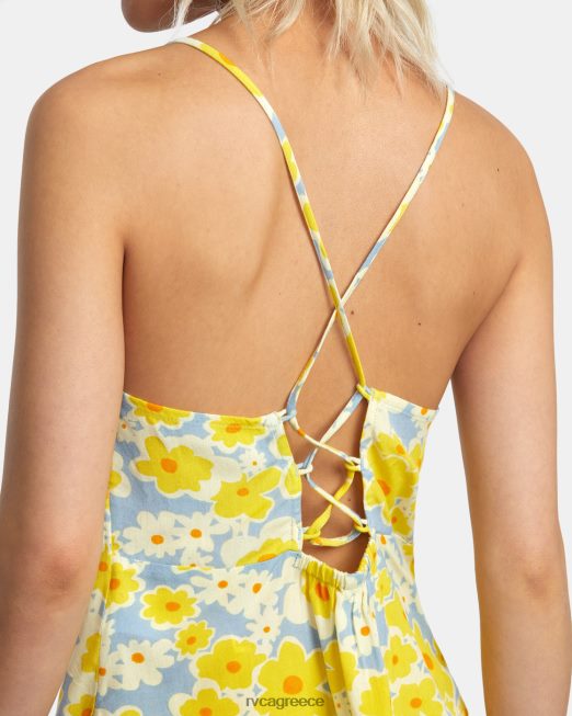 R422N81390 αμάνικο τοπ με κρίνο RVCA γυναίκες σκονισμένο μπλε είδη ένδυσης