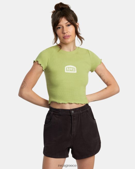 R422N81429 μπλουζάκι συμμαθητή RVCA γυναίκες φτέρη είδη ένδυσης