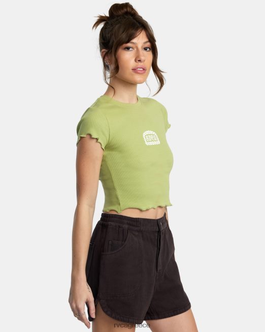 R422N81429 μπλουζάκι συμμαθητή RVCA γυναίκες φτέρη είδη ένδυσης