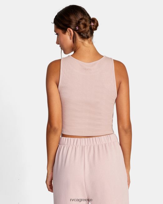 R422N81510 test drive cropped top tank RVCA γυναίκες σκονισμένο τριαντάφυλλο είδη ένδυσης