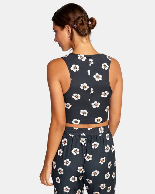 R422N81518 καλοκαιρινό γιλέκο αγάπης RVCA γυναίκες πειρατικό μαύρο είδη ένδυσης