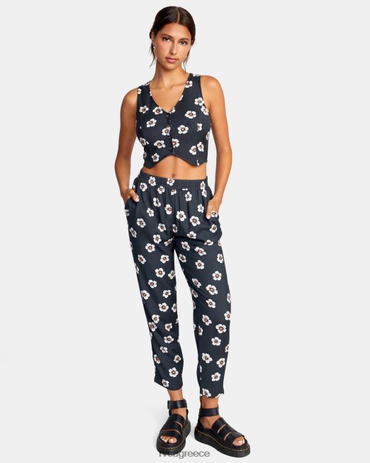 R422N81518 καλοκαιρινό γιλέκο αγάπης RVCA γυναίκες πειρατικό μαύρο είδη ένδυσης