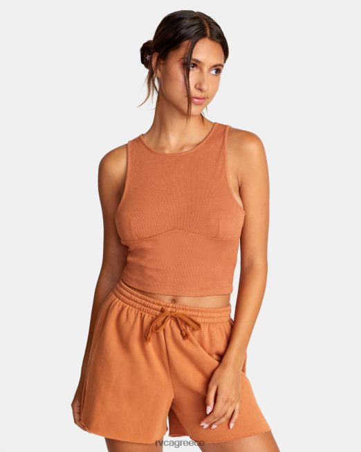 R422N81523 test drive cropped top tank RVCA γυναίκες κεχριμπάρι είδη ένδυσης