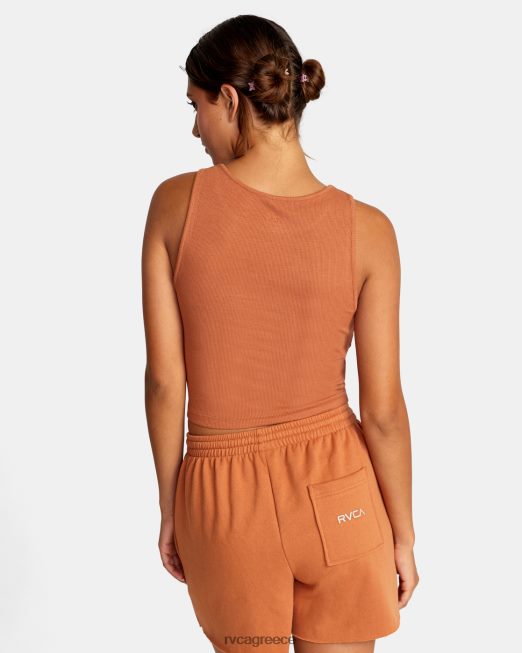 R422N81523 test drive cropped top tank RVCA γυναίκες κεχριμπάρι είδη ένδυσης