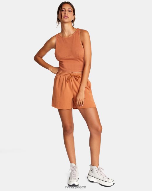 R422N81523 test drive cropped top tank RVCA γυναίκες κεχριμπάρι είδη ένδυσης