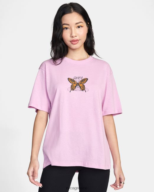 R422N81525 καθώς έρχεται γραφικό μπλουζάκι RVCA γυναίκες ορχιδέα είδη ένδυσης