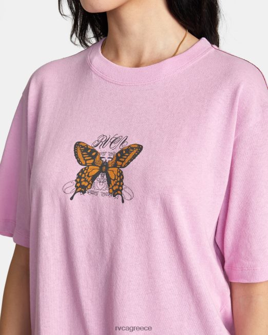 R422N81525 καθώς έρχεται γραφικό μπλουζάκι RVCA γυναίκες ορχιδέα είδη ένδυσης