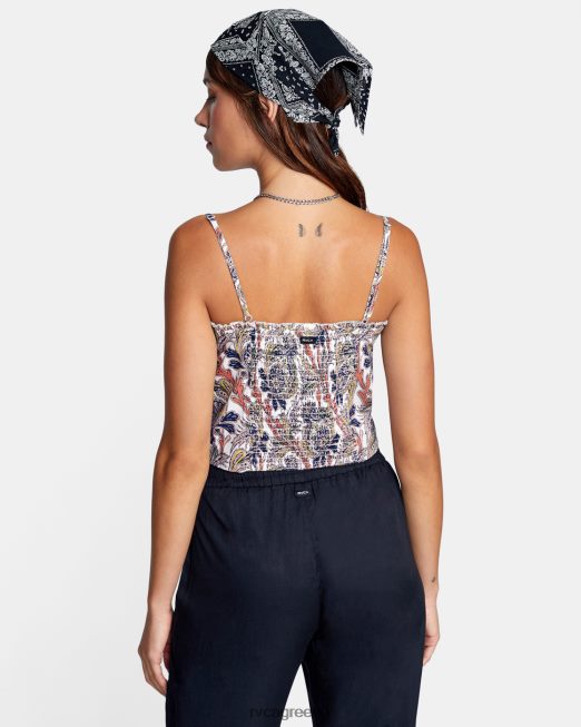 R422N81681 πλαϊνή νότα cami top RVCA γυναίκες σύννεφο είδη ένδυσης