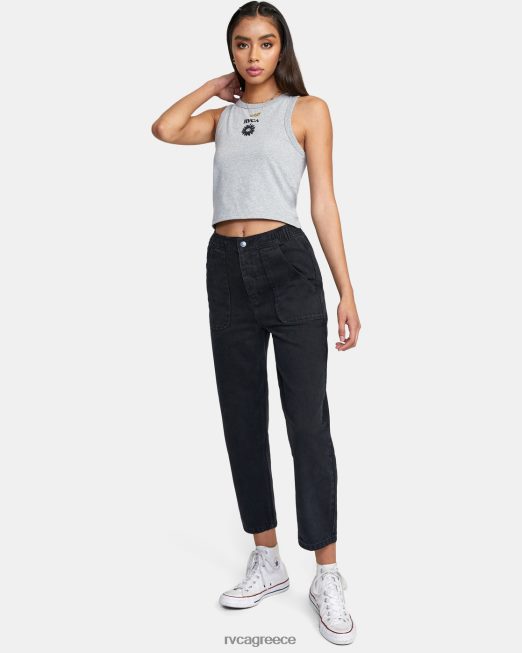 R422N81704 μαργαρίτα slim fit φανελάκι RVCA γυναίκες γκρι ρείκι είδη ένδυσης