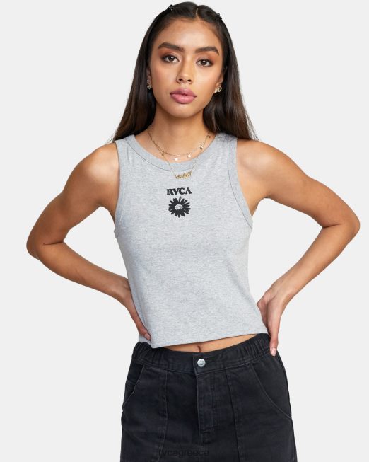 R422N81704 μαργαρίτα slim fit φανελάκι RVCA γυναίκες γκρι ρείκι είδη ένδυσης