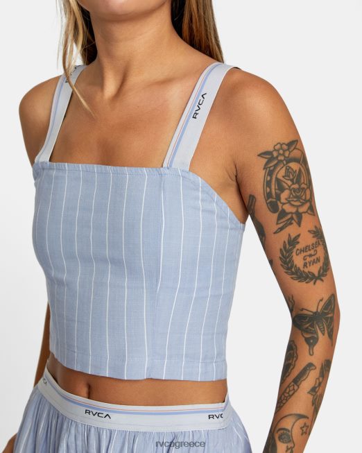 R422N81719 νυχτερινή καλλιέργεια δεξαμενής RVCA γυναίκες γκρι μωβ είδη ένδυσης