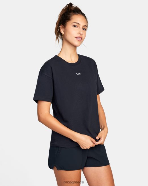 R422N81730 va απαραίτητο μπλουζάκι RVCA γυναίκες μαύρος είδη ένδυσης